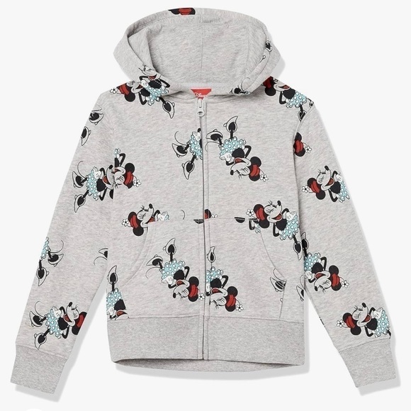 Amazon Essentials Other - Disney Toddler Fleece Full Zip Up Hoodie Sweatshirt Outdoor Minnie Mouse XS 4/5